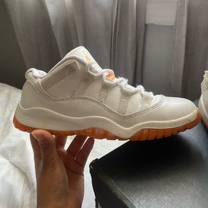 Jordan 11 white and orange